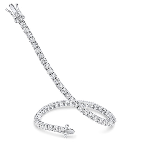 Platinum 5ct Diamond Tennis Bracelet