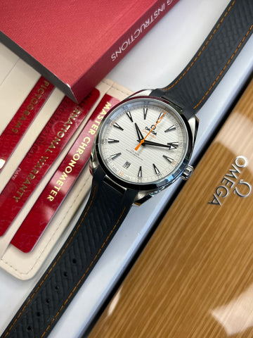 Omega Aqua Terra 41 Silver Dial (2019 Box & Papers) 220.12.41.21.02.002