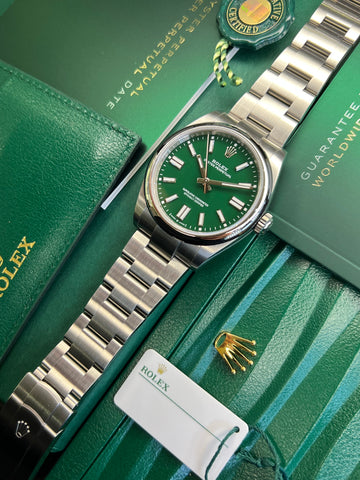 Rolex Oyster Perpetual 41 Green Dial (2025 Full Set) 134300