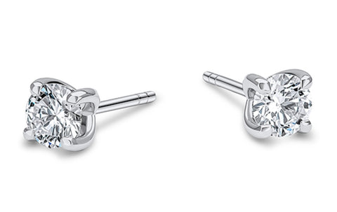 Platinum 0.50ct Diamond Stud Earrings