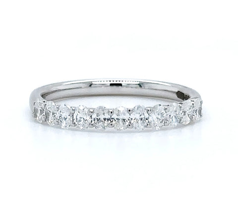 Platinum 0.60ct Oval Cut Diamond Ring