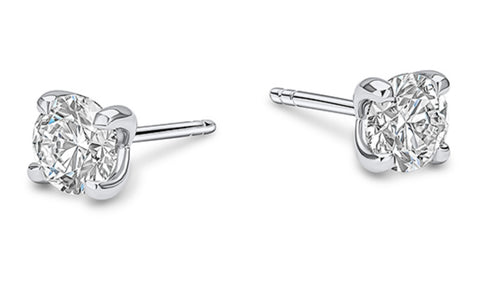 Platinum 2.17ct Diamond Stud Earrings